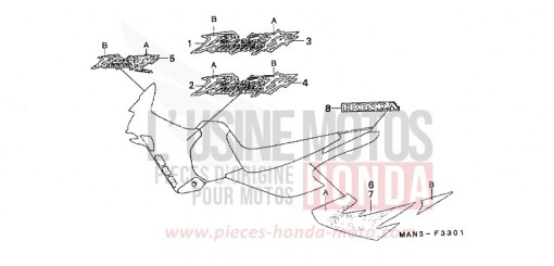 MARKE (2) NX650V de 1997